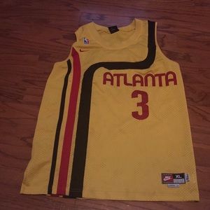 Kids Atlanta Hawks retro basketball jersey